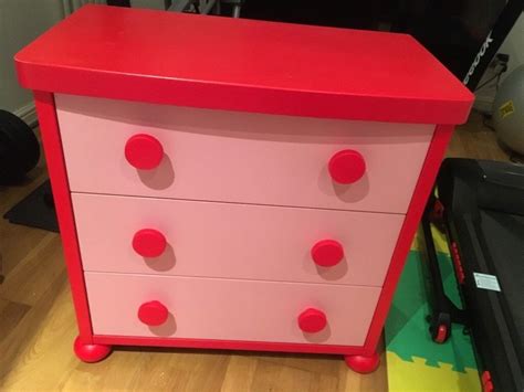 Ikea Mammut Red and pink chest of drawers great for kids room | in ...