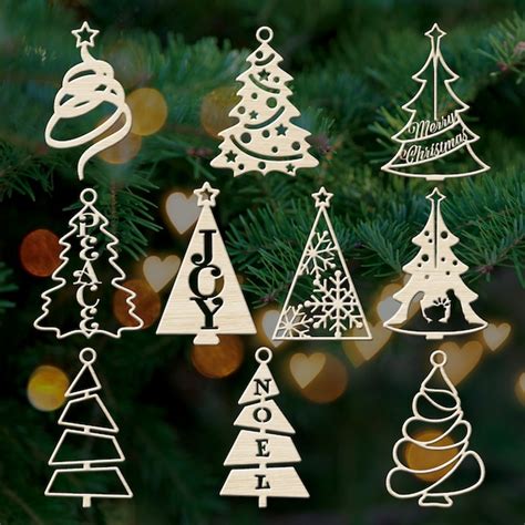 Cnc Dxf Christmas Ornaments - Etsy