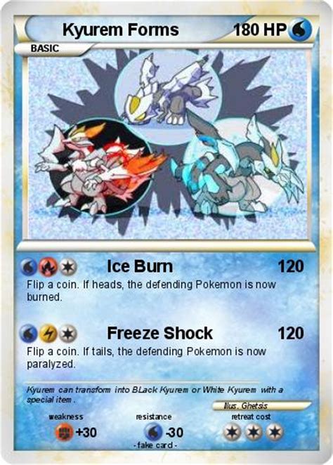 Pokémon Kyurem Forms 1 1 - Ice Burn - My Pokemon Card