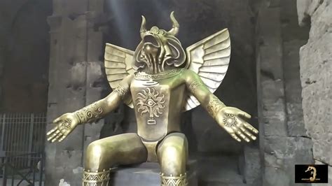 NIBIRU - Vatican displays statue of Molech (child sacrifice) in Coliseum - YouTube