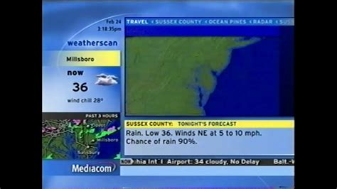 Millsboro Weatherscan (February 24, 2022) - YouTube