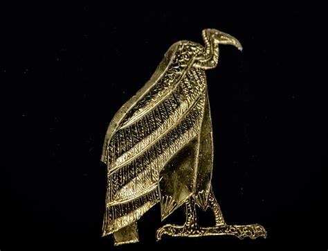 Gold leaf vulture amulets representing the Upper Egypt god… | Flickr