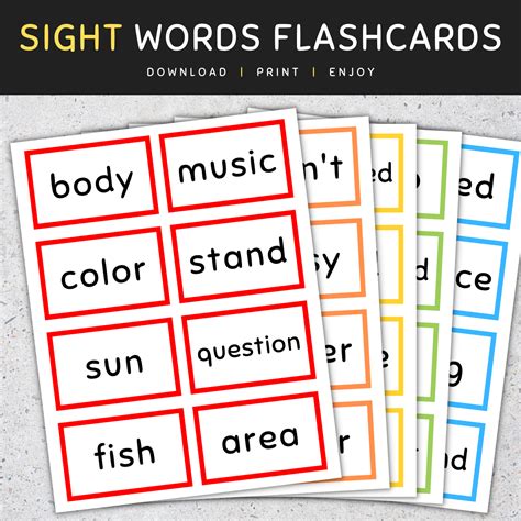 Fry Sight Words Flash Cards: Fry's Fourth 100 Sight Words, 301-400 ...