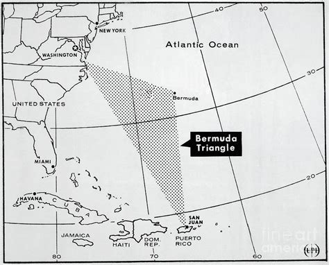 Map Of Bermuda Triangle by Bettmann