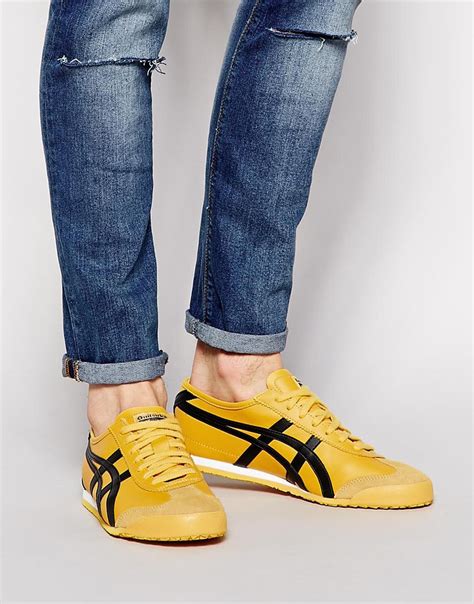 Lyst - Onitsuka Tiger Mexico 66 Leather Sneakers in Yellow for Men