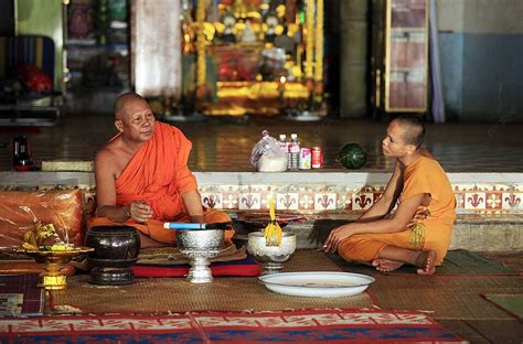 Monks In Temple Monk Temple Ruins Photo Background And Picture For Free Download - Pngtree