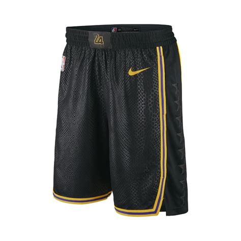 Nike Los Angeles Lakers City Edition Swingman Men's Nba Shorts in Black ...