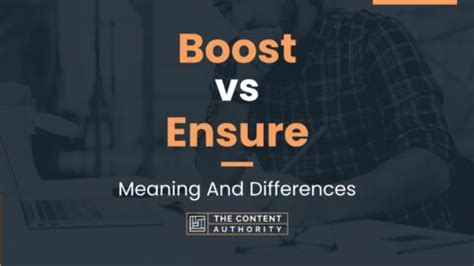 Boost vs Ensure: Meaning And Differences