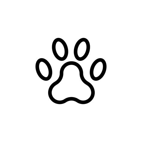 dog footprint vector. paw foot print icon. 22014038 Vector Art at Vecteezy