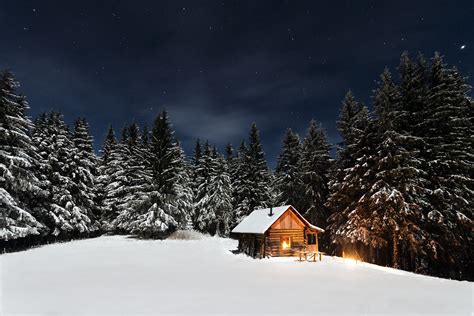 Free Images : tree, outdoor, snow, winter, mountain range, cottage, scenery, weather, fir ...