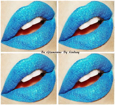 Be Glamorous By Lindsay: A Rainbow of Lipsticks: Rainbow Lip Art and Glitter Lips