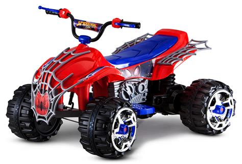 Kid Trax Marvel Spider-Man 12V Quad Kids Ride On Toys Toddler Riding Toy Car NEW | eBay