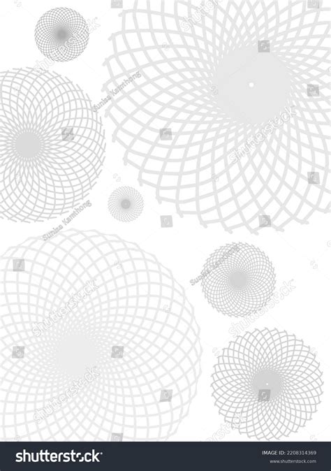 Circle Abstract White Black Wallpaper Background Stock Illustration ...