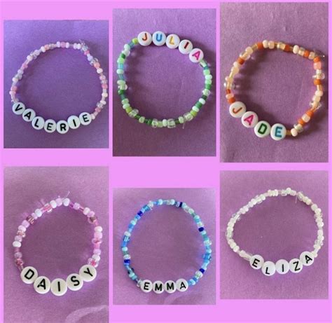 Customised name bracelets, Women's Fashion, Jewelry & Organisers, Bracelets on Carousell