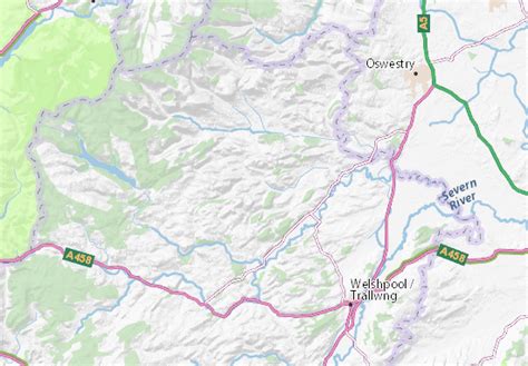 MICHELIN Llanfyllin map - ViaMichelin