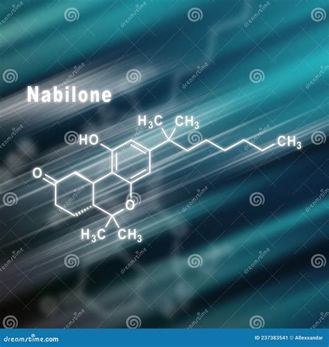 Nabilone Synthetic Cannabinoid, Structural Chemical Formula Stock ...