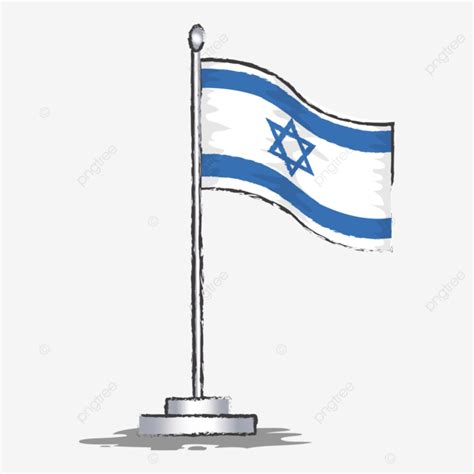 Israel Flag Vector Illustration, Symbol, Israel Flag, Israel PNG and Vector with Transparent ...