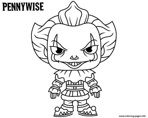 Cute Pennywise Coloring page Printable