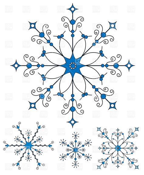 Snowflake Pattern Vector at Vectorified.com | Collection of Snowflake ...