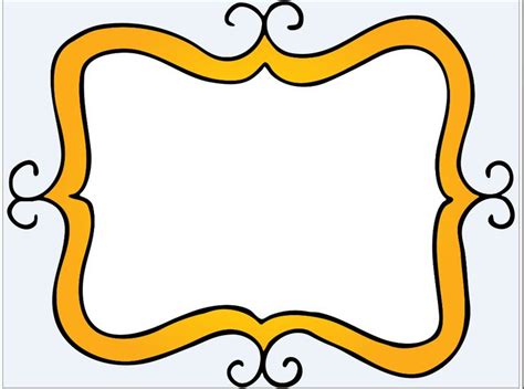 Gold Frame | Borders and frames, Clip art, Classroom clipart