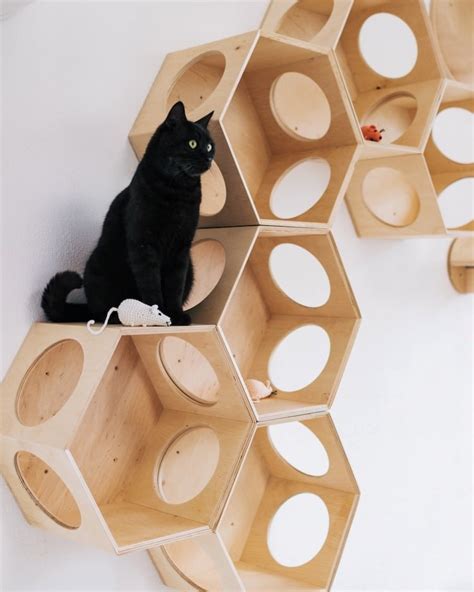 Modern Cat Furniture Doubles as Stylish Modular Wall Art