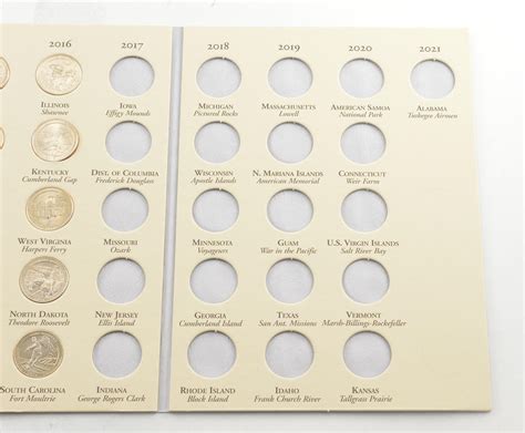 35 Coins National Parks 2010-2021 Washington Quarter Collection Set - Mostly Complete | Property ...