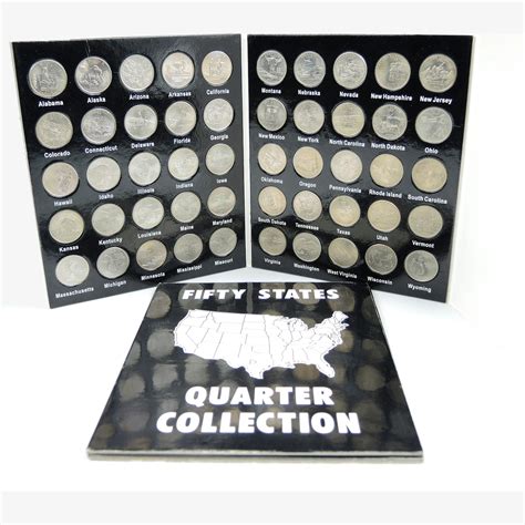 U.S. Fifty States Quarter Coin Collection with Binders | EBTH