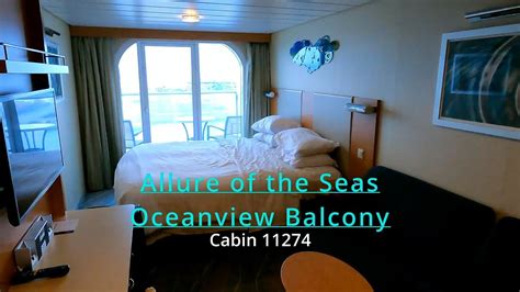 Allure of the Seas Oceanview Balcony 4D Cabin Tour - YouTube