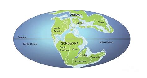 Continents 152 Million Years Ago Photograph by Mikkel Juul Jensen / Science Photo Library