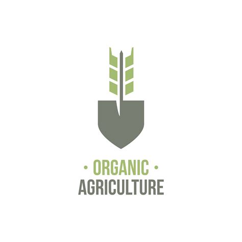 organic agriculture logo vector By Imaginicon | TheHungryJPEG