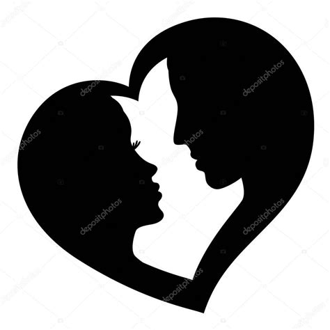 Imágenes: enamorados | Pareja de enamorados, vector logo — Vector de ...