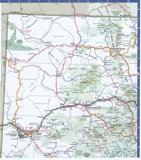 Colorado County Map With Towns : Colorado Region Locations Map Co ...