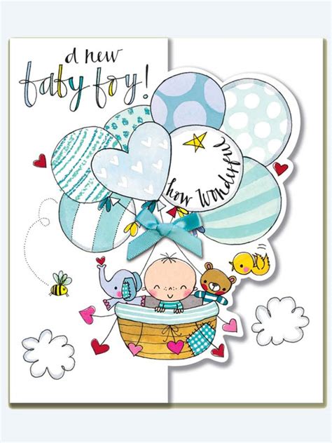 Rachel Ellen New Baby Boy Card £2.45