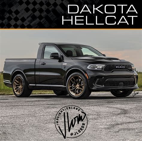 Dodge Ram Dakota Returns With Hellcat Engine in Sharp Rendering - autoevolution