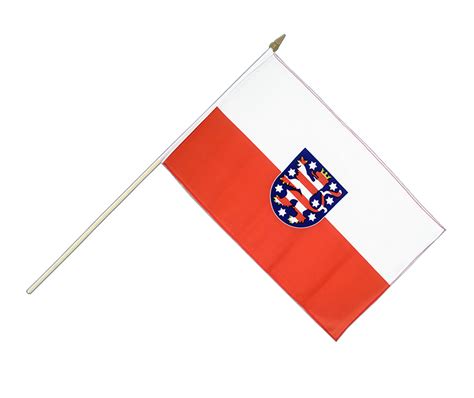 Hand Waving Flag Thuringia - 12x18" - Royal-Flags