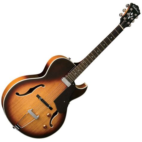 Washburn HB15CTSK Hollow Body Guitar, Tobacco Sunburst at Gear4music