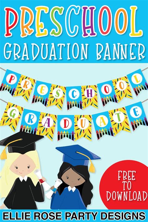 Graduation Banner, Kindergarten Graduation, Graduation Photos, Printable Banner, Free Printables ...