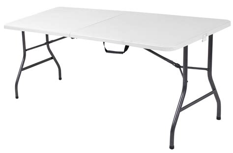 Cosco Folding Table, 6 Foot, White White 6 Foot Centerfold | Nellis Auction