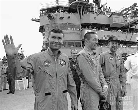 Crew Of Apollo 13 After Returning To Earth Photograph by Nasa/science Photo Library - Pixels