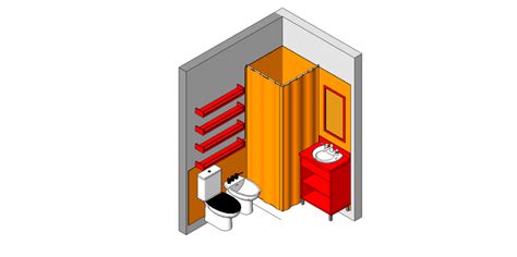 Creative house toilet 3d model cad drawing details skp file - Cadbull