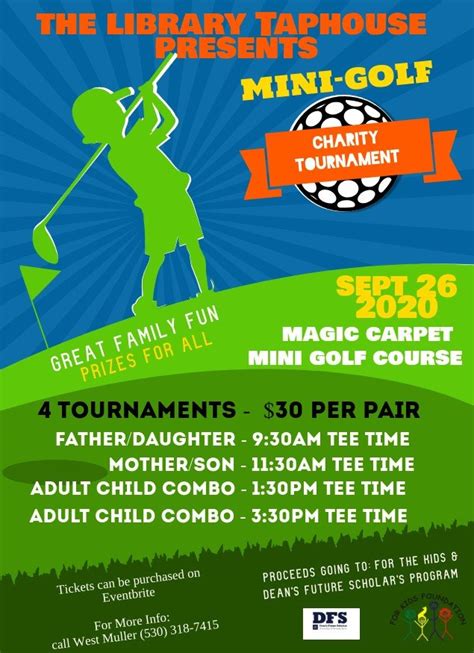 Mini-Golf Charity Tournament – For Kids Foundation – A Charitable Organization that provides ...