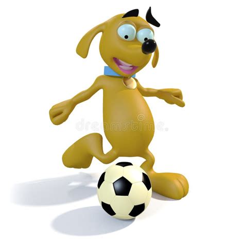 Dog Playing Soccer Stock Photos - Image: 25485123