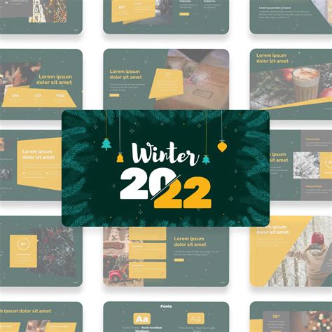 Winter Holidays Powerpoint Template – MasterBundles