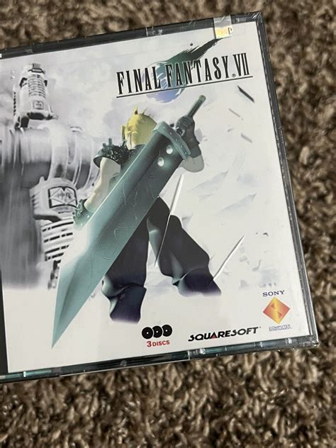 Final Fantasy VII 7 Playstation 1 PS1 Realistic Violence Black Label ...