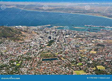 Cape town city aerial view stock photo. Image of town - 17961850