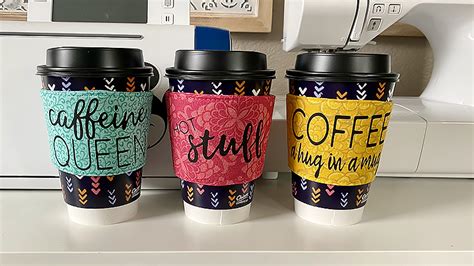 DIY Custom Coffee Sleeves | Brother Crafts