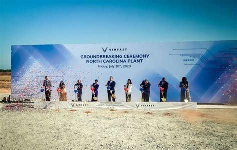 VinFast hosts EV factory groundbreaking ceremony in US