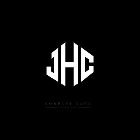 JHC letter logo design with polygon shape. JHC polygon and cube shape logo design. JHC hexagon ...