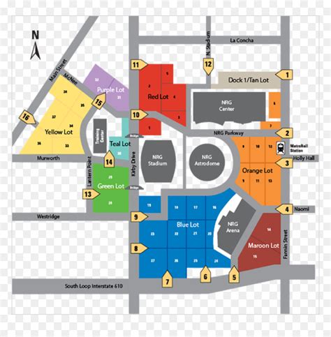 Houston Rodeo Parking Map 2019, HD Png Download - vhv