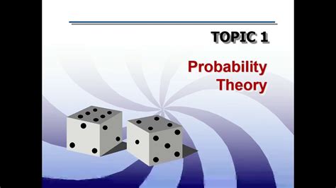 TOPIC 1-A Probability Theory - YouTube